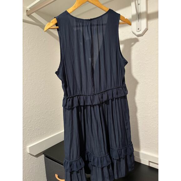 $425 NWT Ramy Brook Women's Blue Merida Sleeveless Shift Dress size 8 - Picture 11 of 11